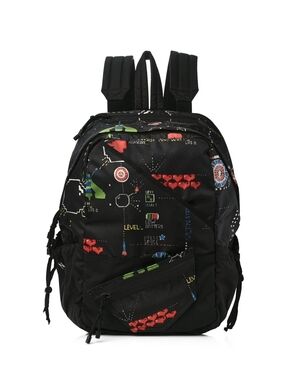 Valentino Garavani Nylon Game Print Backpack